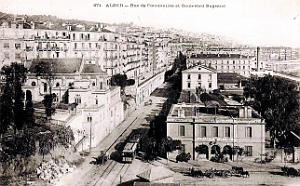 Alger - Rue de Constantine et Boulevard Bugeaud