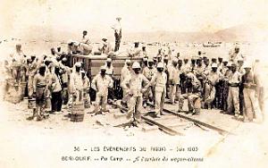 Beni- Ounif - arrivee du Wagon- Citerne 1903