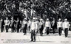 Blida - 1er Chasseurs d'Afrique - Inauguration de l'Etendard - 1907