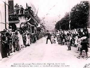 Blida - Voyage Presidentiel - Rue Lamy - 1903