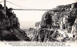 Constantine - Corniche et la Passerelle Sidi M'Cid