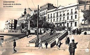 Constantine - Esplanade de la Breche - Escalier
