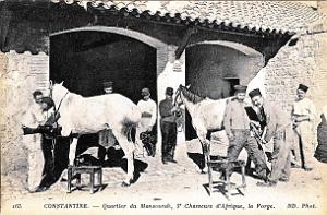 Constantine - Quartier de Mansourah - 3e Chasseurs d'Afrique -  La Forge