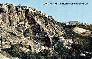 Constantine - Rocher vu de Sidi-M'Cid