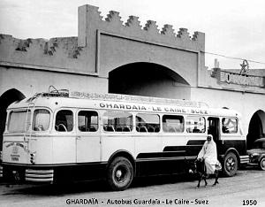 Ghardaia - Autobus Ghardaia -Le Caire - Suez - 1950