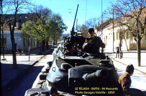 Le Telagh - 9 e Hussards - Defile - 1959 -4