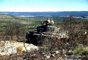 Le Telagh - Secteur - 9e Hussards - Char en bouclage d'operation