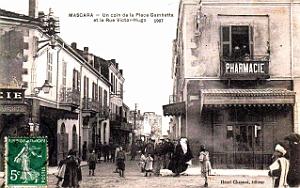 Mascara - Place Gambetta et Rue Victor-Hugo - 1907