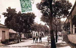 Menerville - Entree du Village cote Alger - 1929