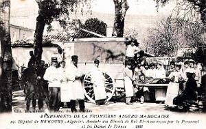 Nemours - Hopital - Arrivee des Blesses de Bab-El-Assa - 1907