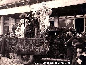Oran - Corso Fleuri - Clown - 1932