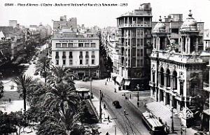 Oran - L'Opera - Boulevard  National et Rue de la Revolution - 1950