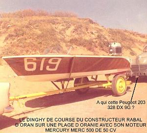 DINGHY DE COURSE 1960 CONSTRUCTEUR RABAL ORAN (2)