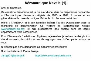 100 AERONAUTIQUE NAVALE EN ALGERIE