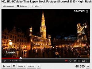 203 VIDEO VILLES EN ACCELERE DE NUIT TIME LAPSE