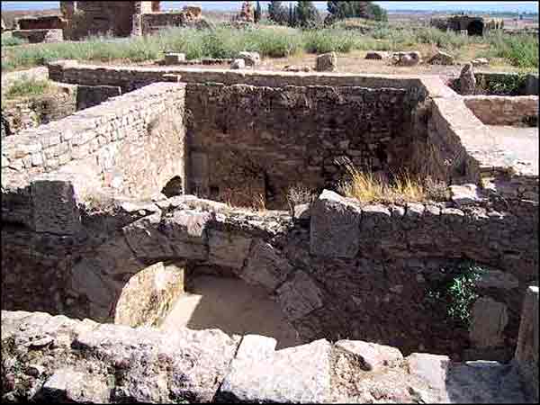 cette photo appartient &agrave; un site  sur Bulla R&eacute;gia, cliquer pour voir sur ce site les nombreuses photos de cette ville antique